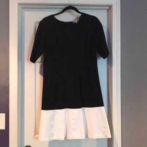 Women’s cute color-blocked black and white dress